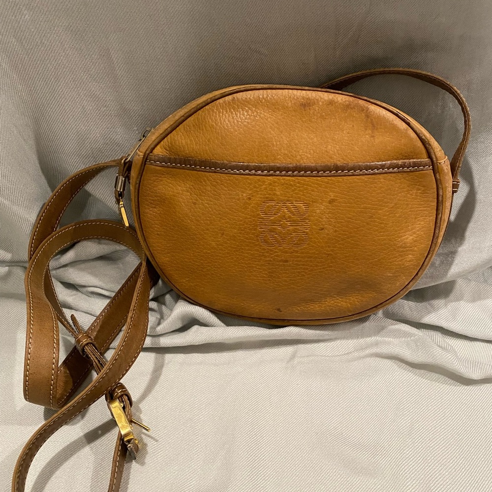 Loewe Vintage Leather Crossbody Bag with COA